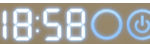 Touchschalter mit Uhr und Temperatur